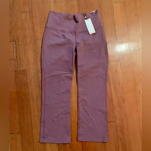 High-Waist Mauve Stretch Yoga Pants